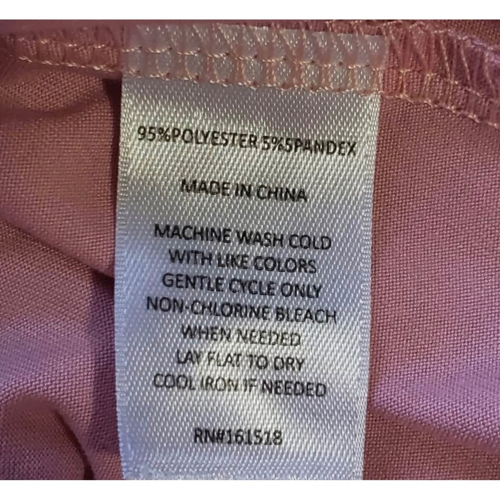 Alredine‎ Pink Ruffle V Neck Short Sleeve Midi Dress Women's Size M - Picture 7 of 8